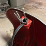 Passage des gaines neuves et du faisceau de conversion en 12v